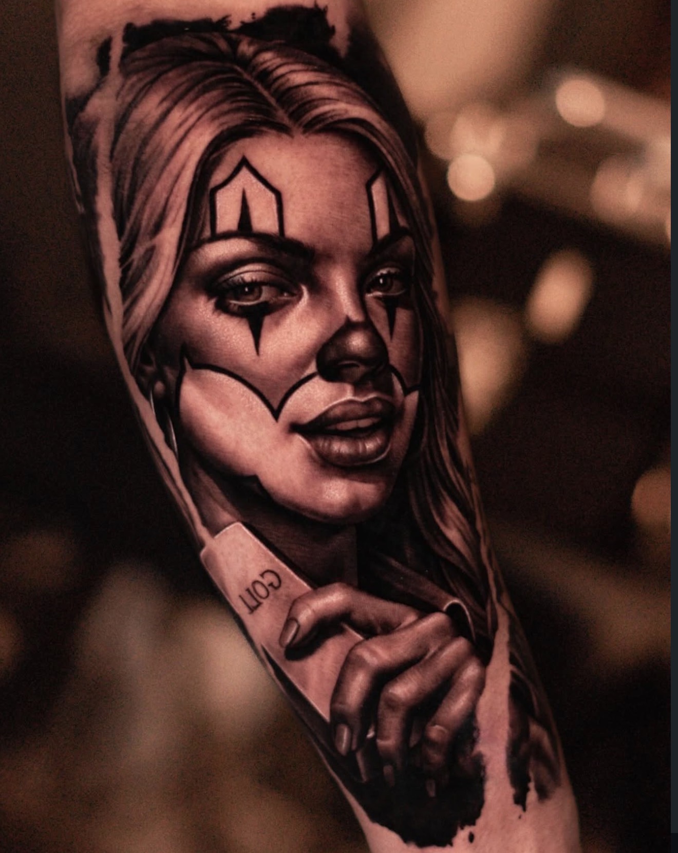 Black and grey portrait tattoo from Titans Legacy Ink.