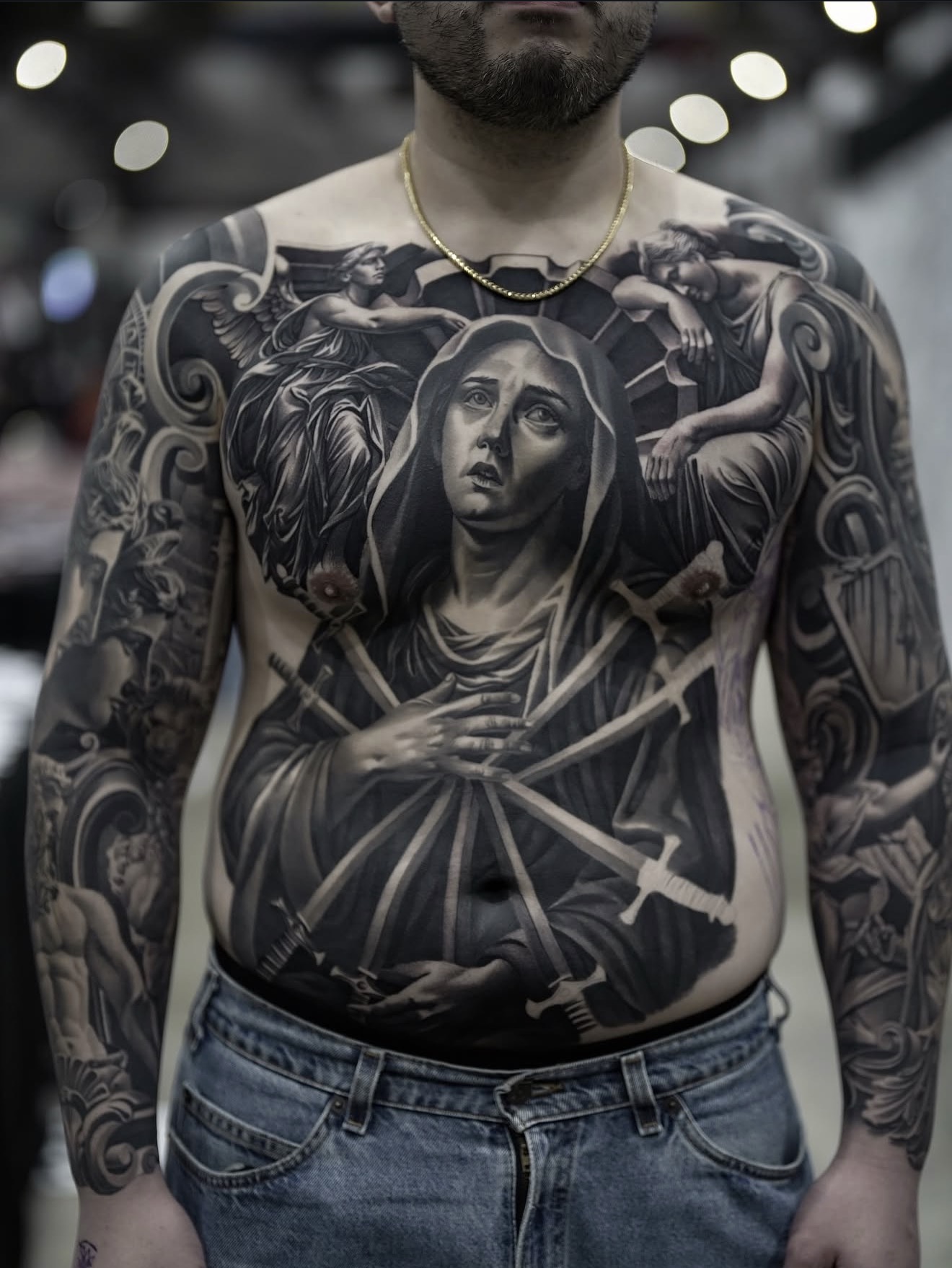 Full torso tattoo portfolio work from Titans Legacy Ink.